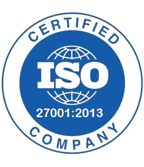 ISO 27001:2013 certified