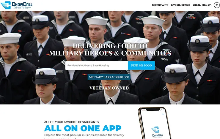ChowCall food ordering platform